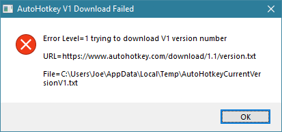 AutoHotkey v1 version number download failed.png